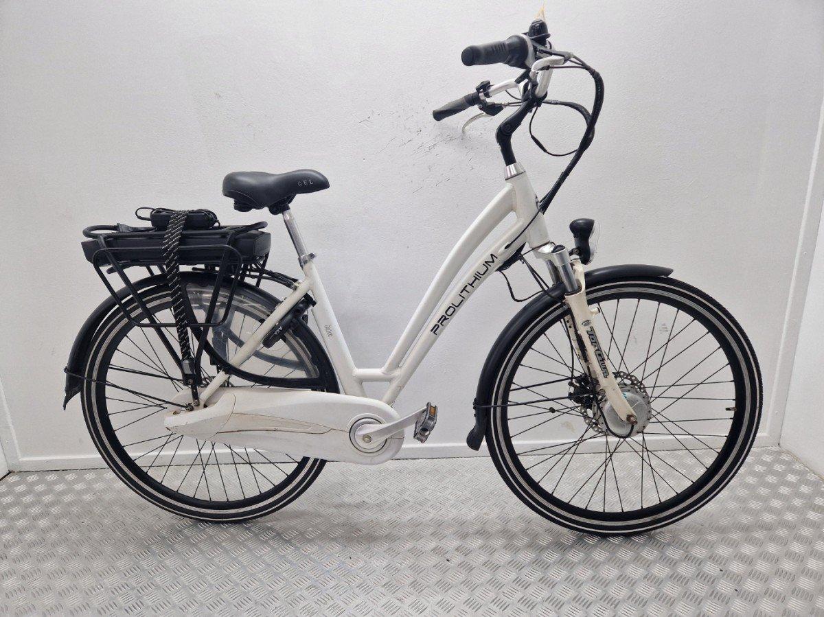 Prolithium Juice witte elektrische stadsfiets 48 cm, vooraanzicht