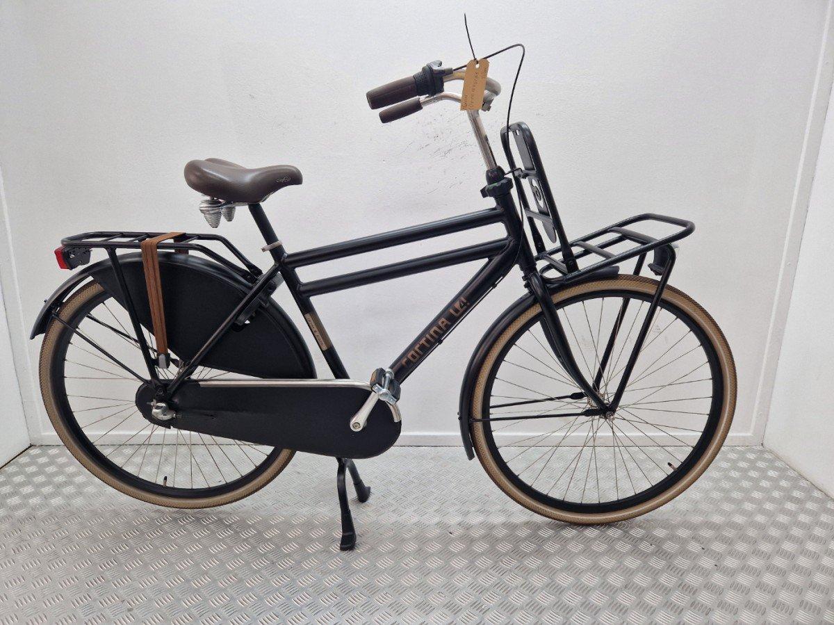 Cortina U4 heren transportfiets zwart, 50 cm, tweedehands