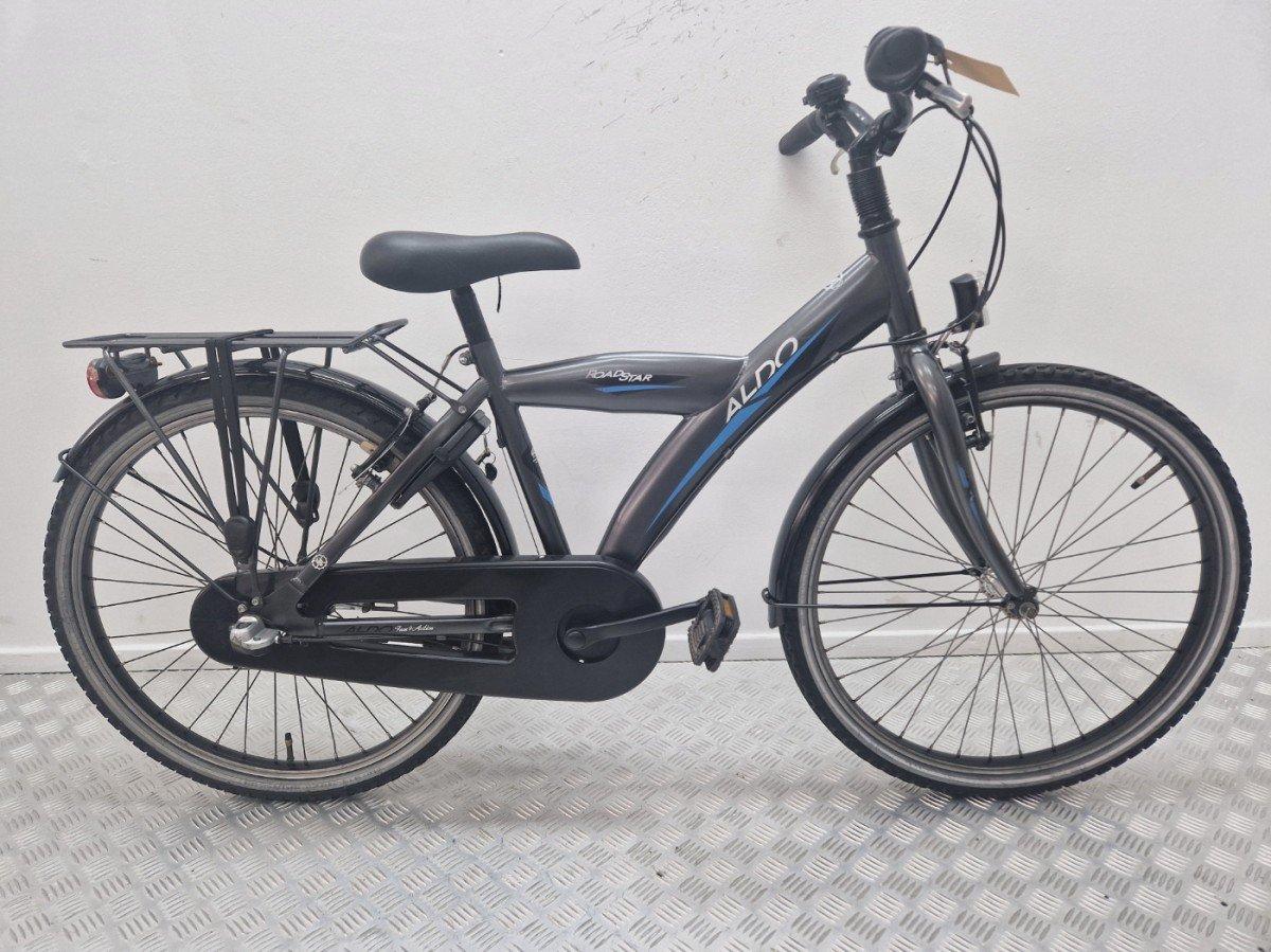 Aldo Roadstar jongens kinderfiets 24 inch zwart