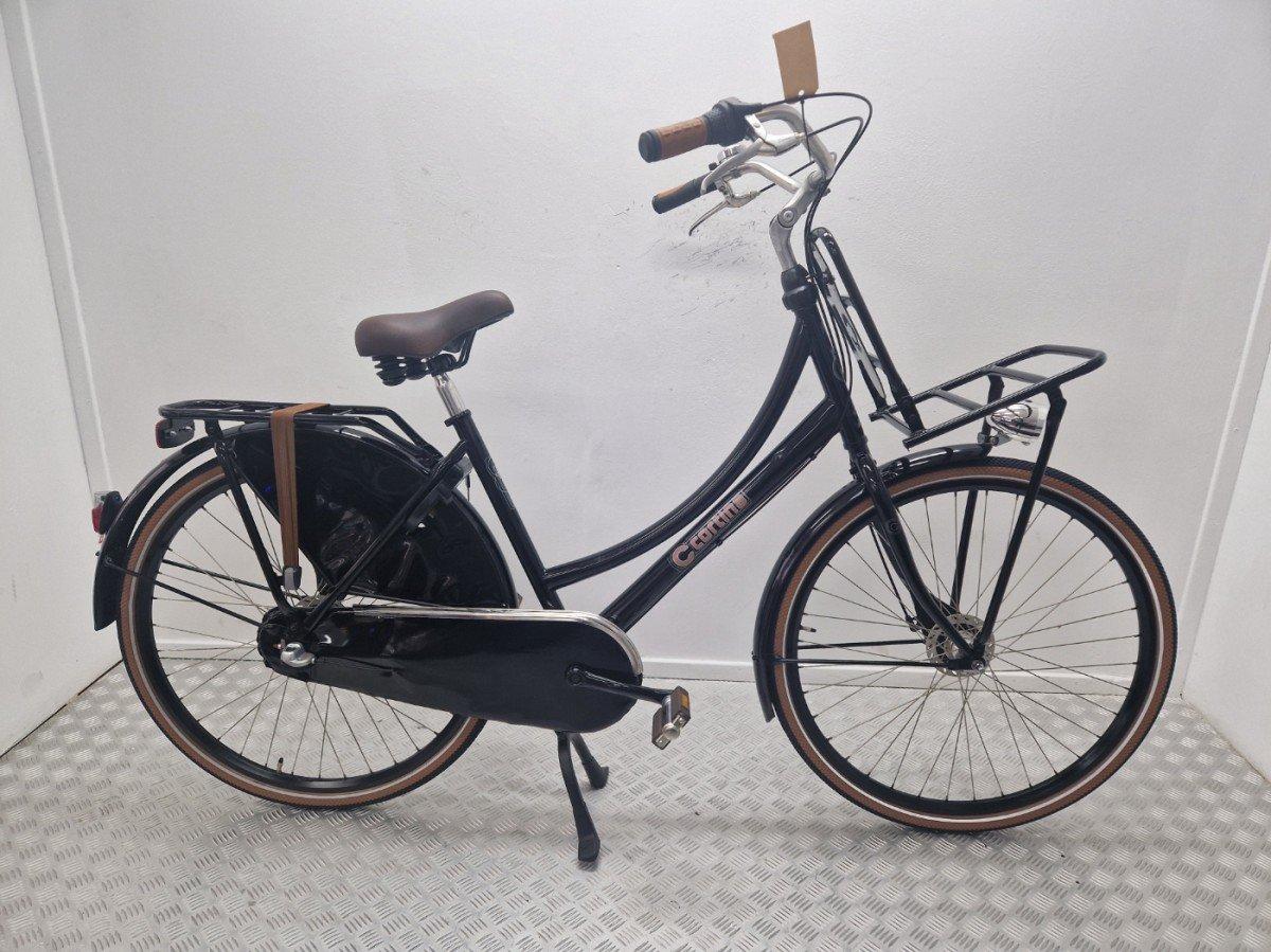 Cortina Roots Transport zwarte dames transportfiets, 50 cm