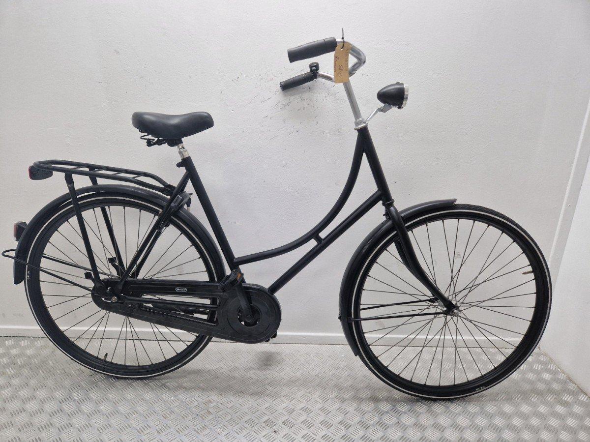 Merkloos Omafiets 58cm zwart tweedehands