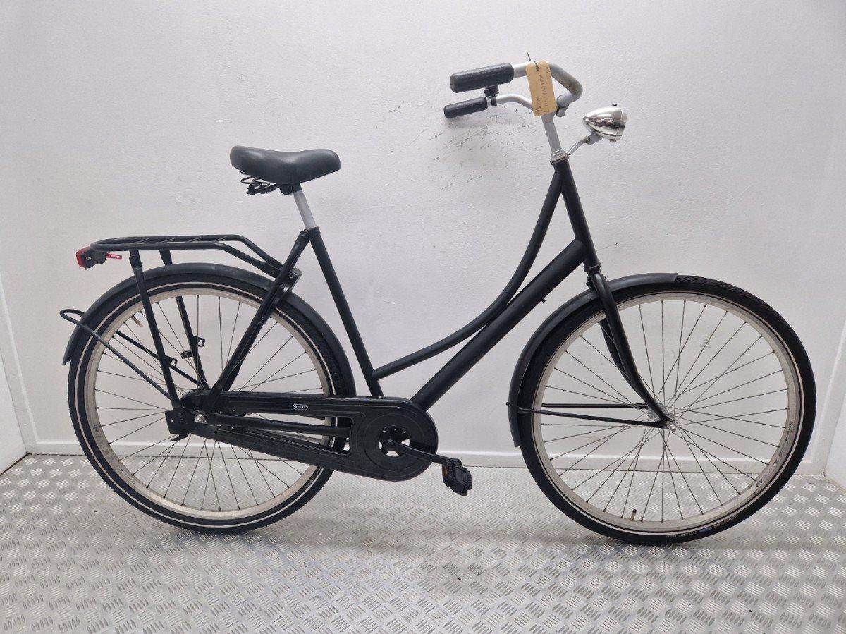 Merkloos Omafiets 57cm in zwart, tweedehands