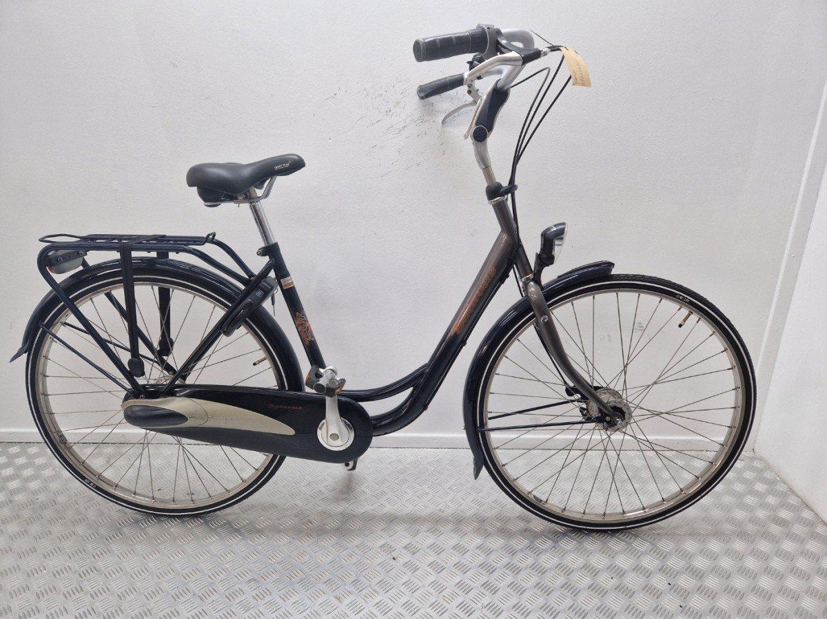 Batavus Verona stadsfiets in blauwgrijs, 50 cm, van voren