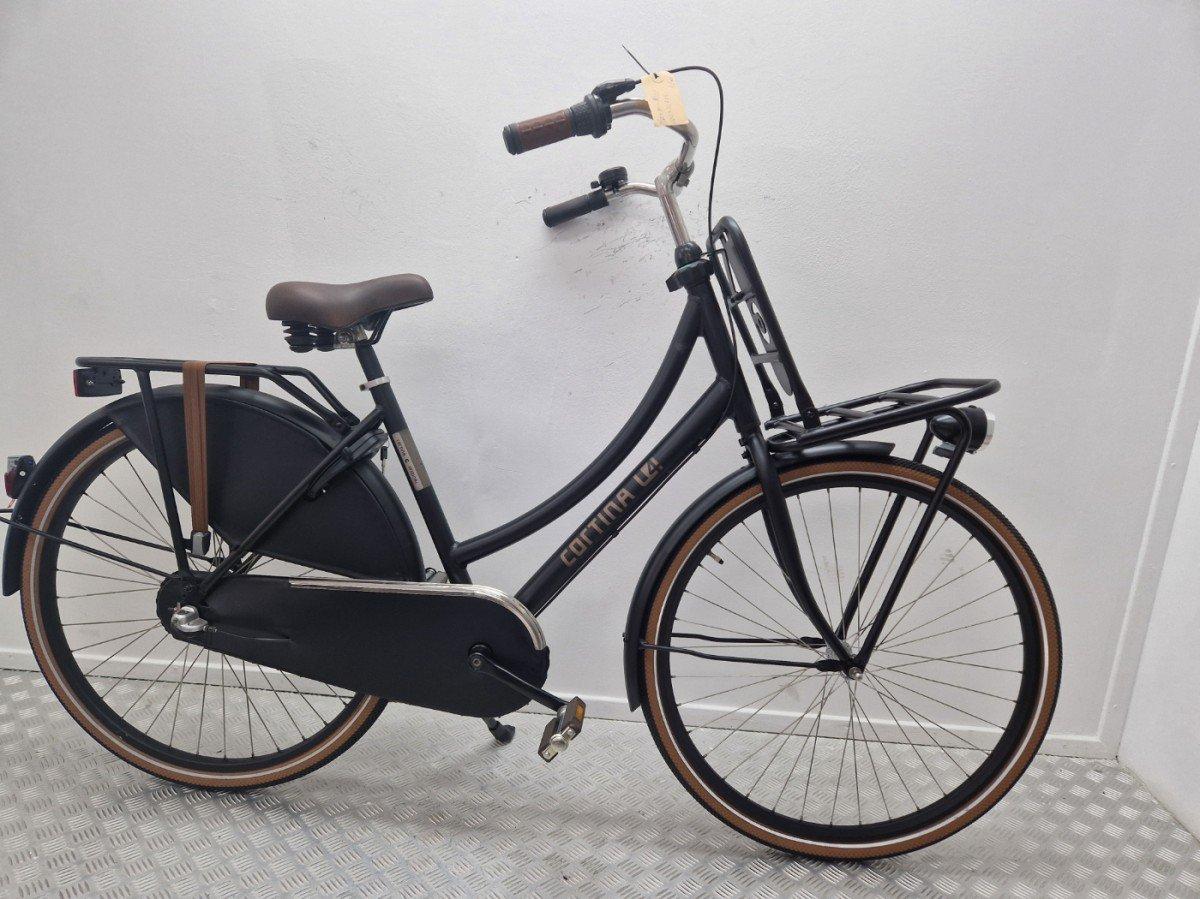 Cortina U4 dames transportfiets 50 cm in zwart met Nexus versnelling