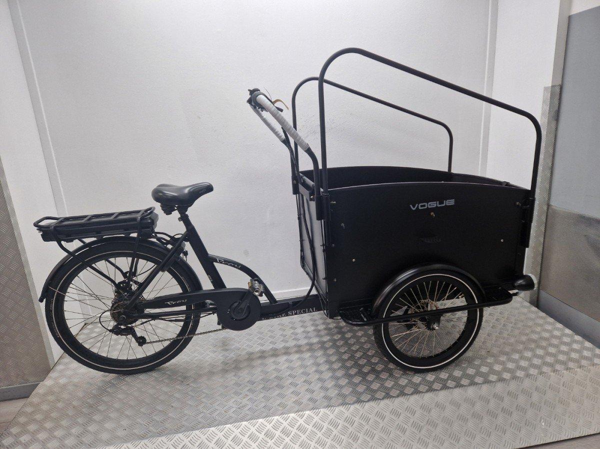 Vogue Troy elektrische bakfiets zwart, 3-wieler met bak voor kinderen