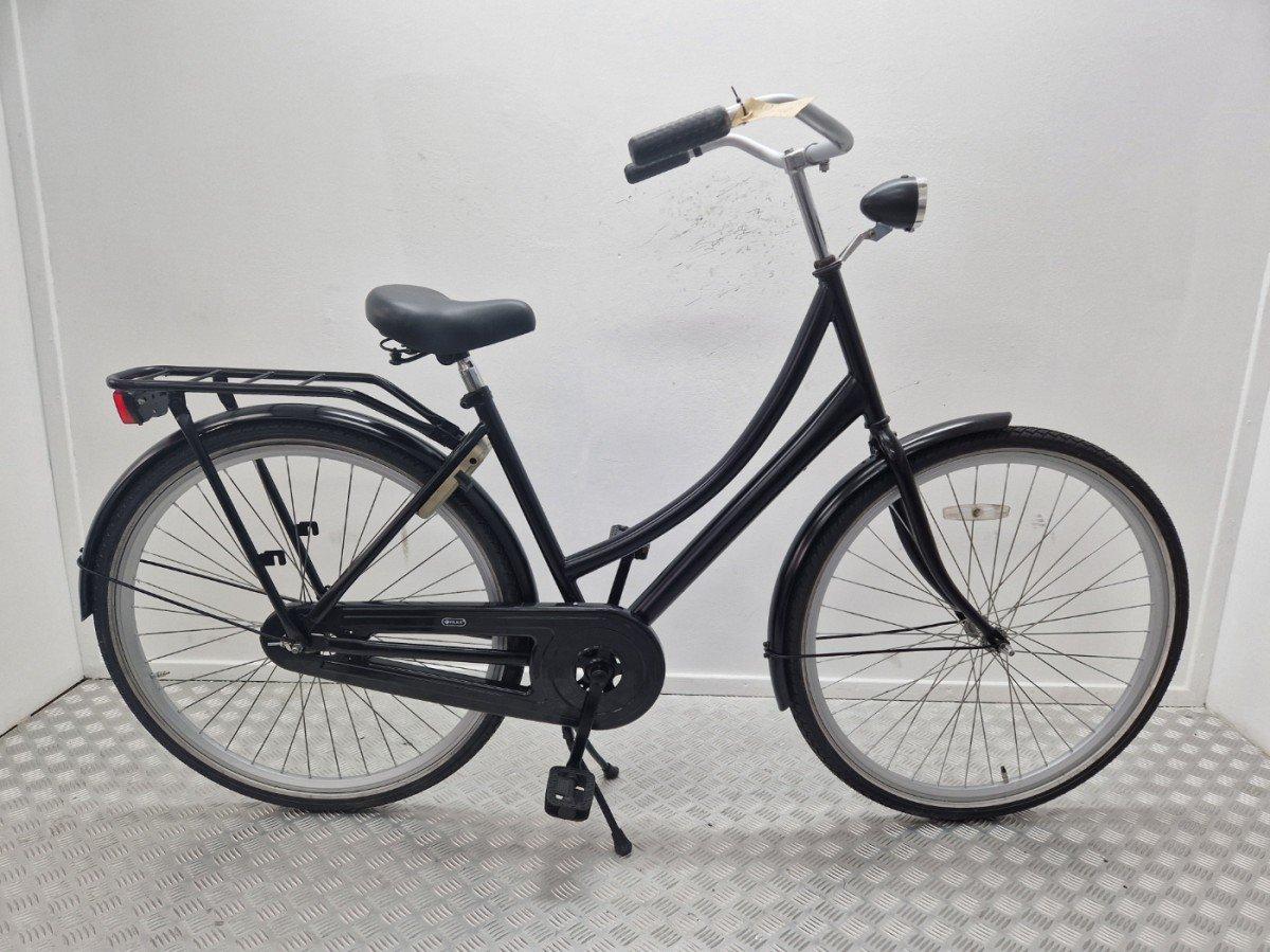 Merkloze omafiets zwart, 51 cm, lage instap, 28 inch wielen