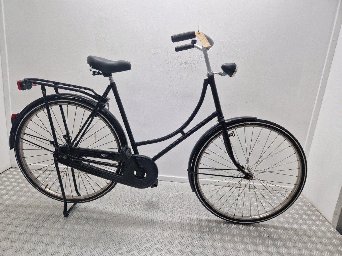 Merkloos Omafiets zwart, lage instap, 28 inch