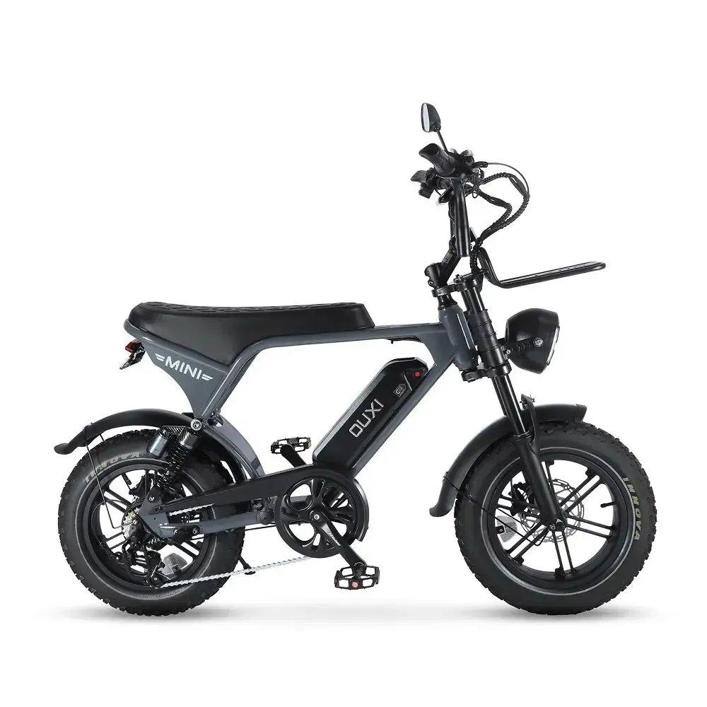 Ouxi V8 Ultra Mini grijze elektrische fatbike 16 inch