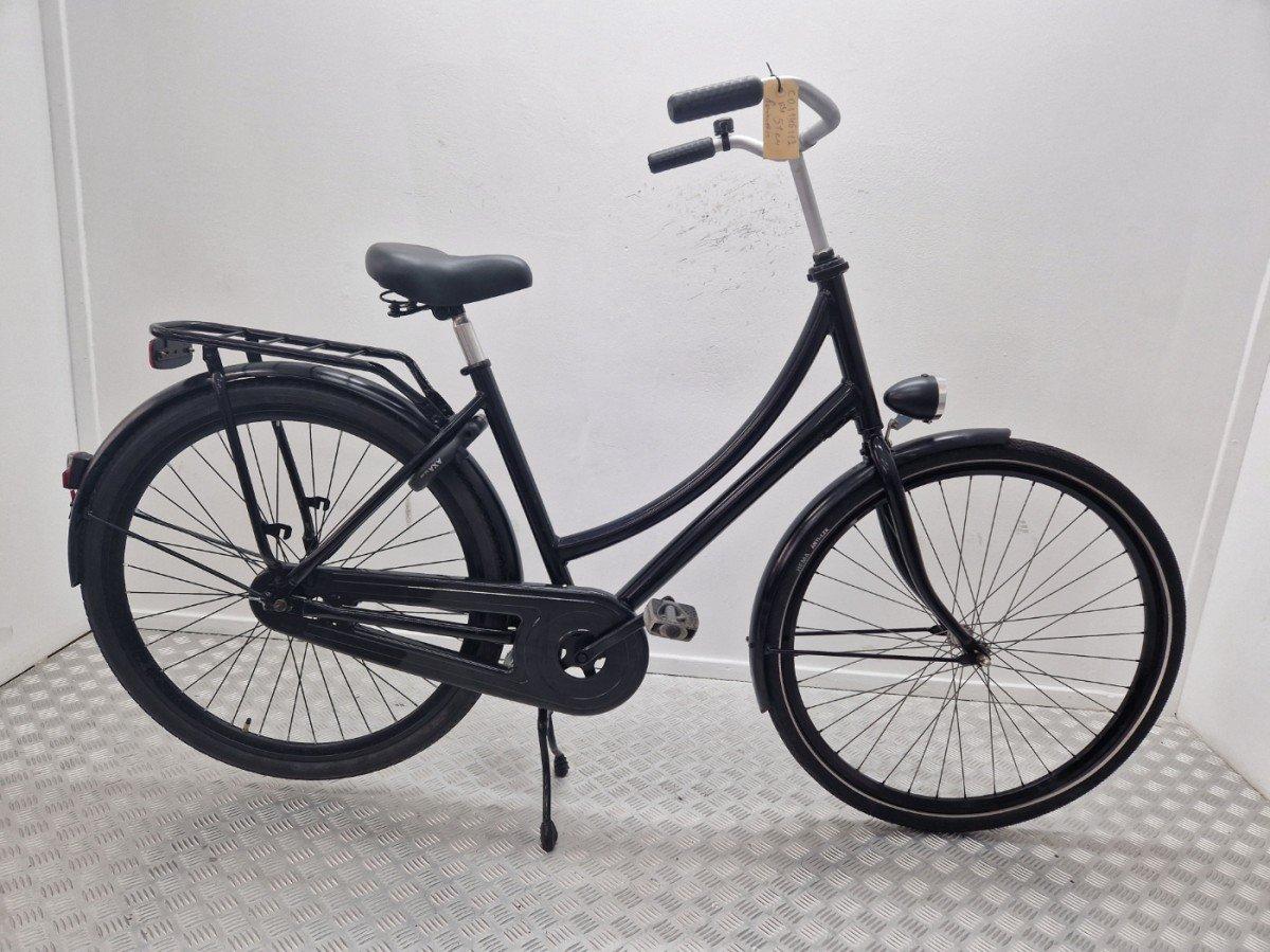 Merkloos Omafiets 51 cm tweedehands, zwart, terugtraprem