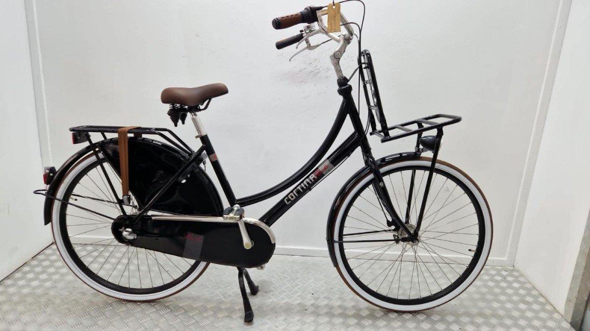 Cortina Roots stadsfiets 50cm in zwart, zijaanzicht