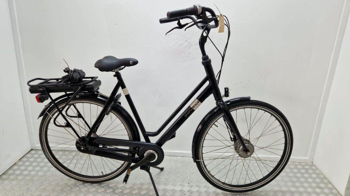 Sparta Mojo zwarte elektrische transportfiets 61 cm vooraanzicht