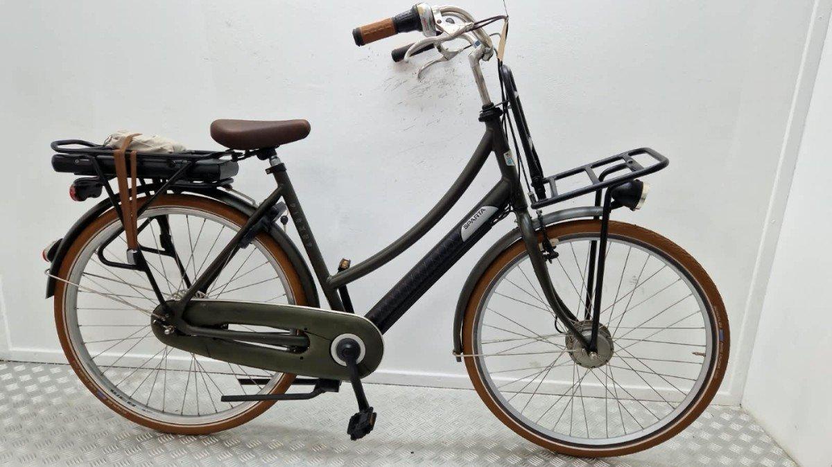 Sparta PICK UP transportfiets tweedehands groen met voorrekje