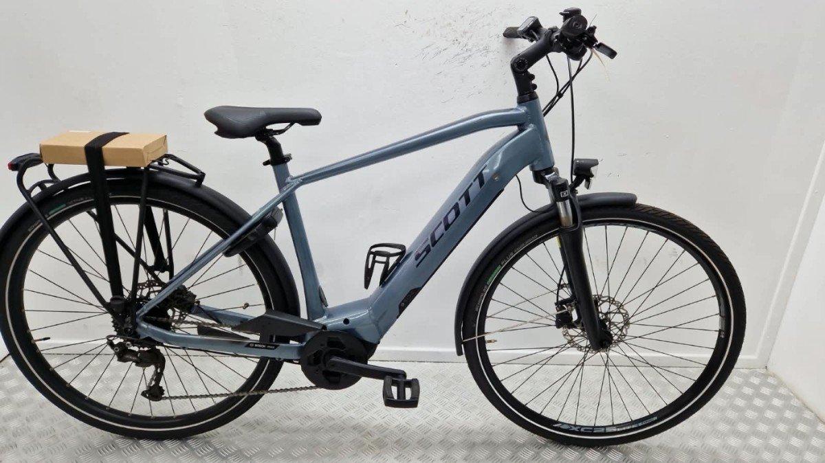 Scott Sub e-bike 52cm blauw, tweedehands, middenmotor