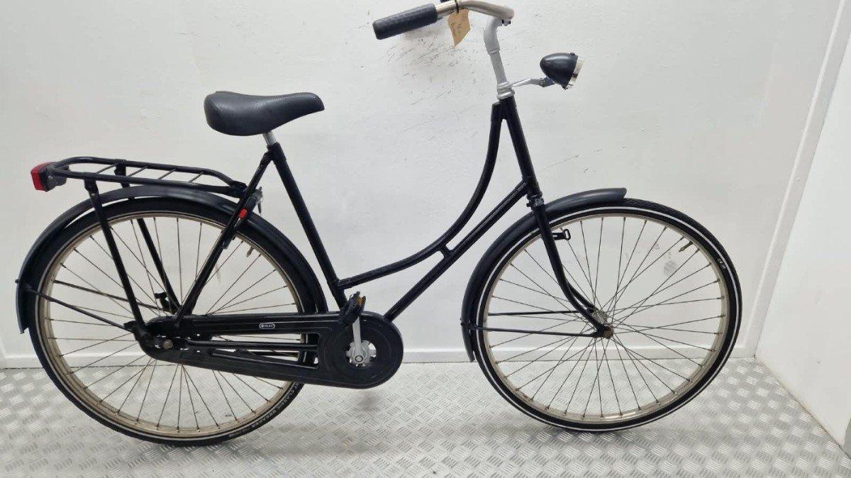 Budgetbike Omafiets 57 cm in zwart, klassieke stadsfiets