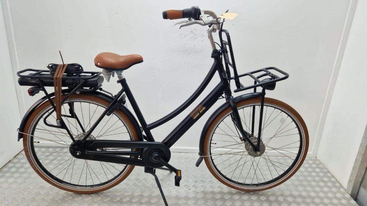 Sparta Pick Up elektrische stadsfiets 53 cm zwart, vooraanzicht