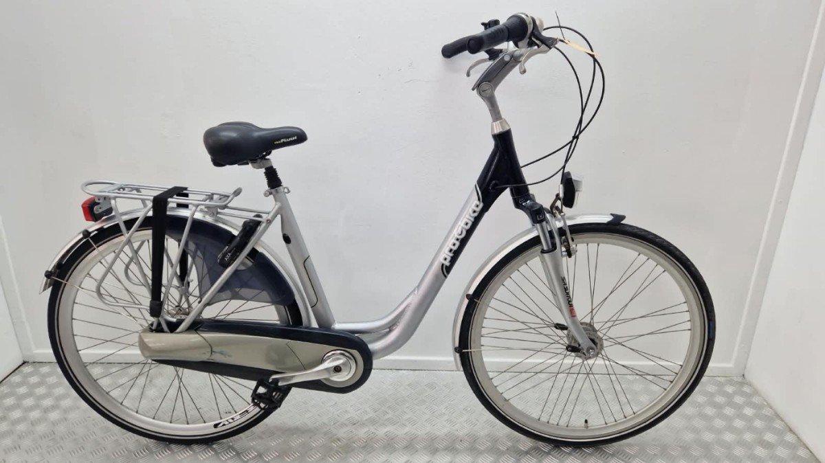Probike CR8 stadsfiets 50cm grijs, voorvering en rollerbrakes