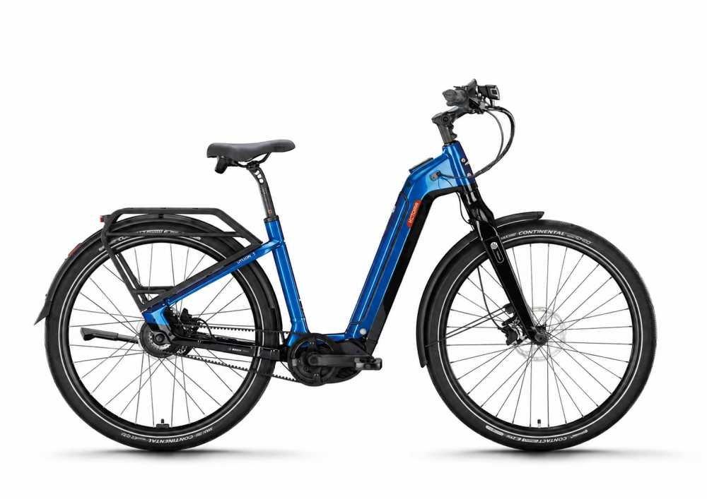 Victoria Utilyon 3 elektrische damesfiets blauw, 52 cm, Bosch motor