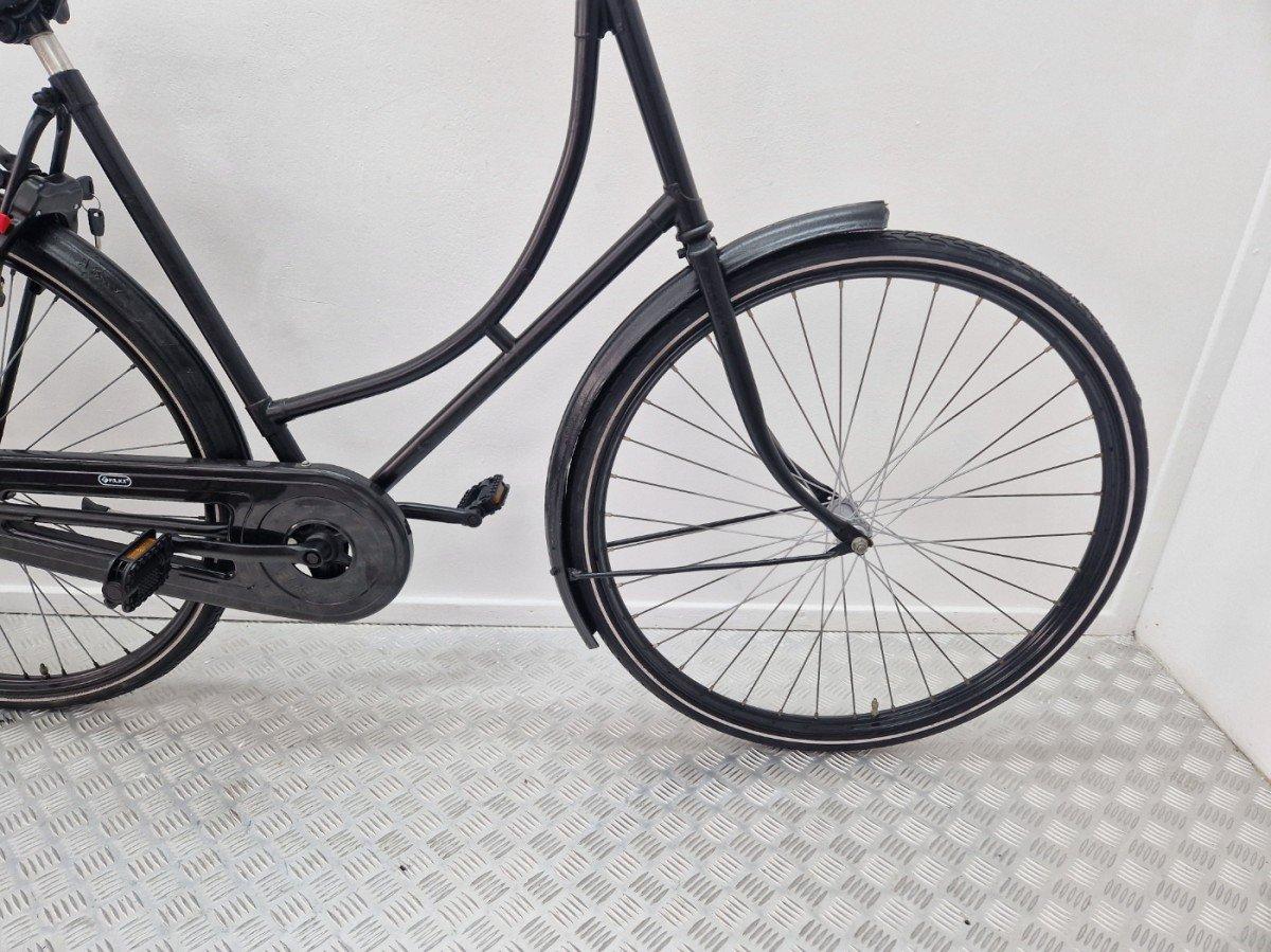 Tweedehands Merkloos omafiets lage instap terugtraprem 58 cm foto 3