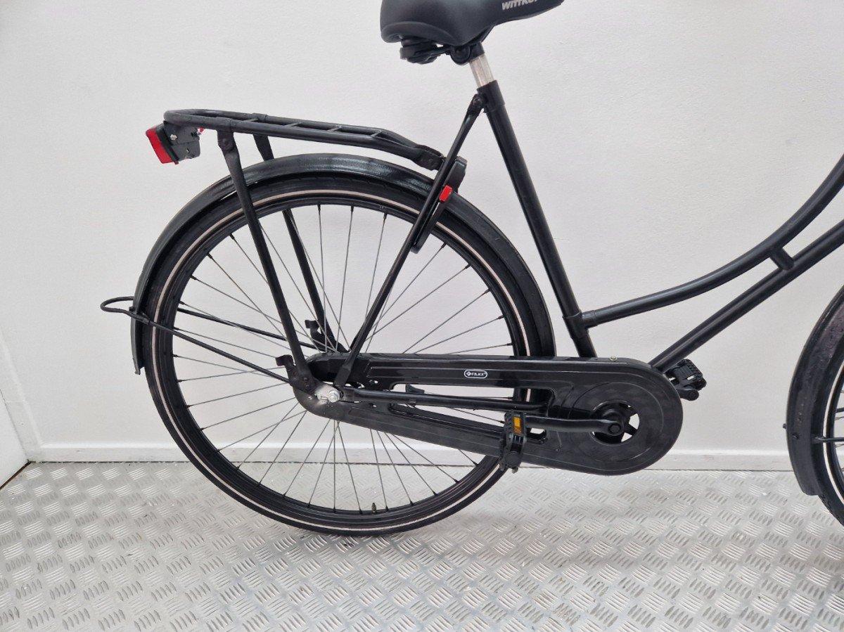 Tweedehands Merkloos omafiets lage instap terugtraprem 58 cm foto 2
