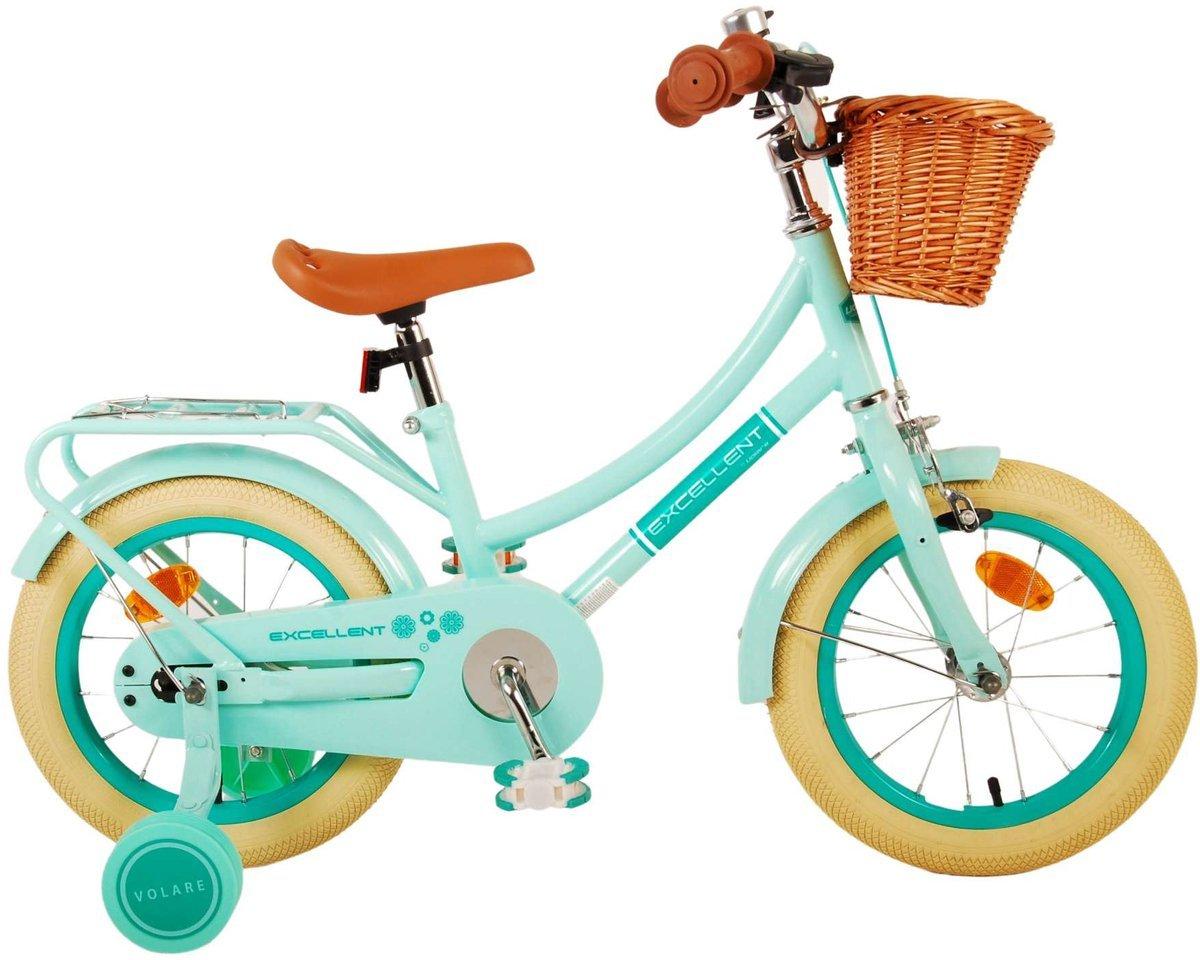 Volare Excellent 12 kinderfiets mint groen, 12 inch wielmaat