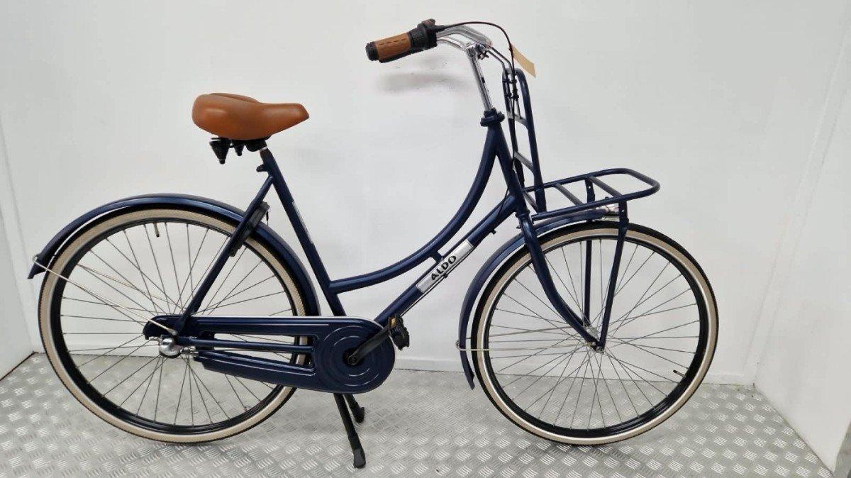 Aldo Cargo transportfiets 57 cm blauw met gesloten kettingkast