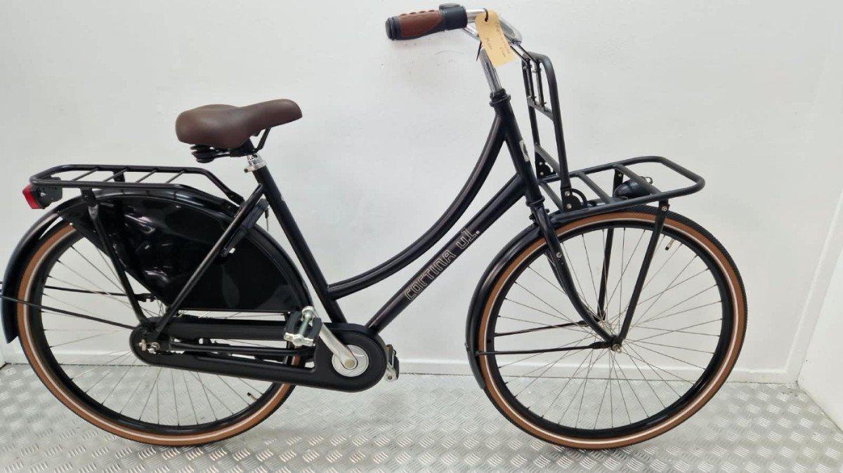 Cortina U1 transportfiets 54 cm zwart, tweedehands