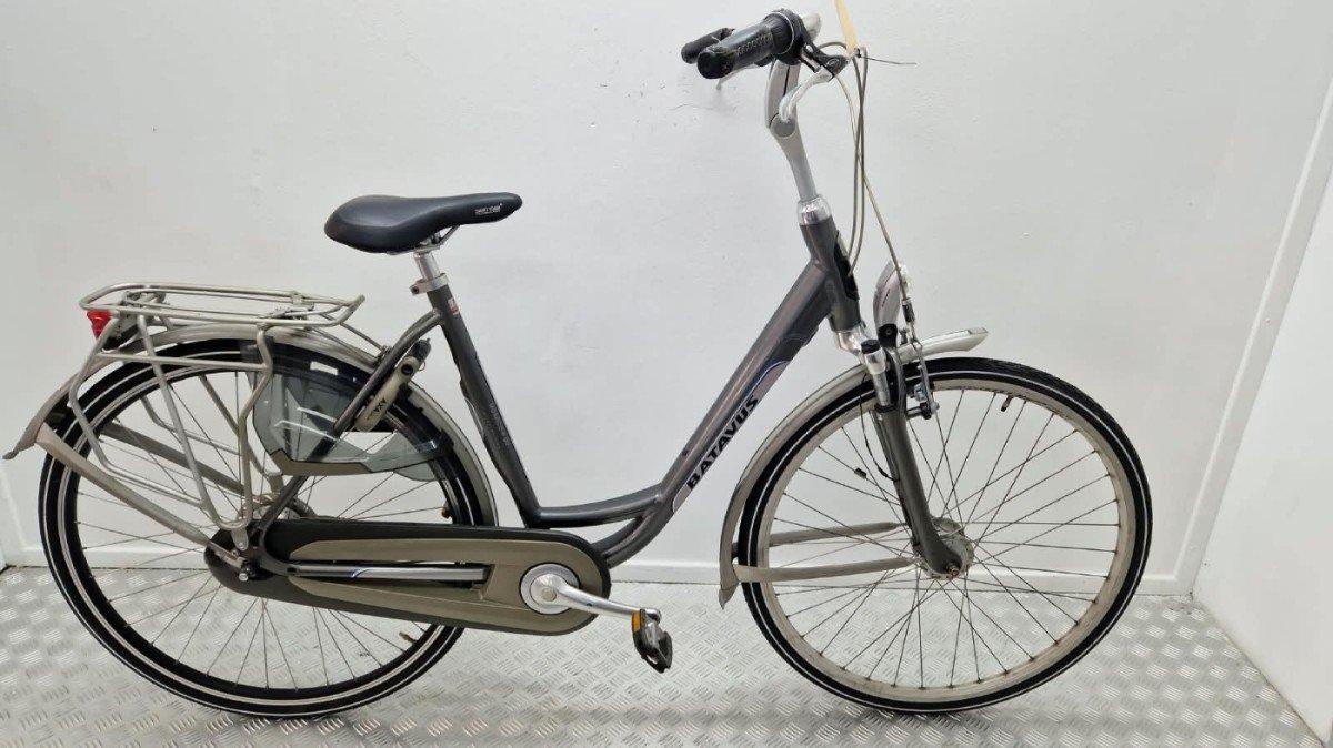 Batavus Monaco stadsfiets 54 cm grijs, 28 inch wielen, verende voorvork