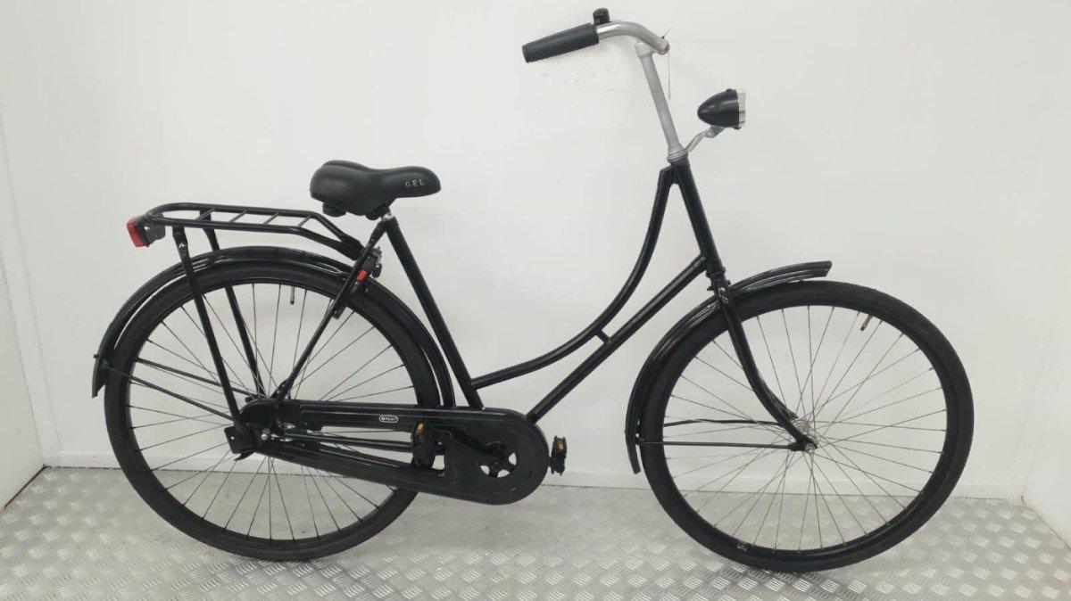 Budgetbike Omafiets 57 cm zwart, tweedehands klassieke stadsfiets