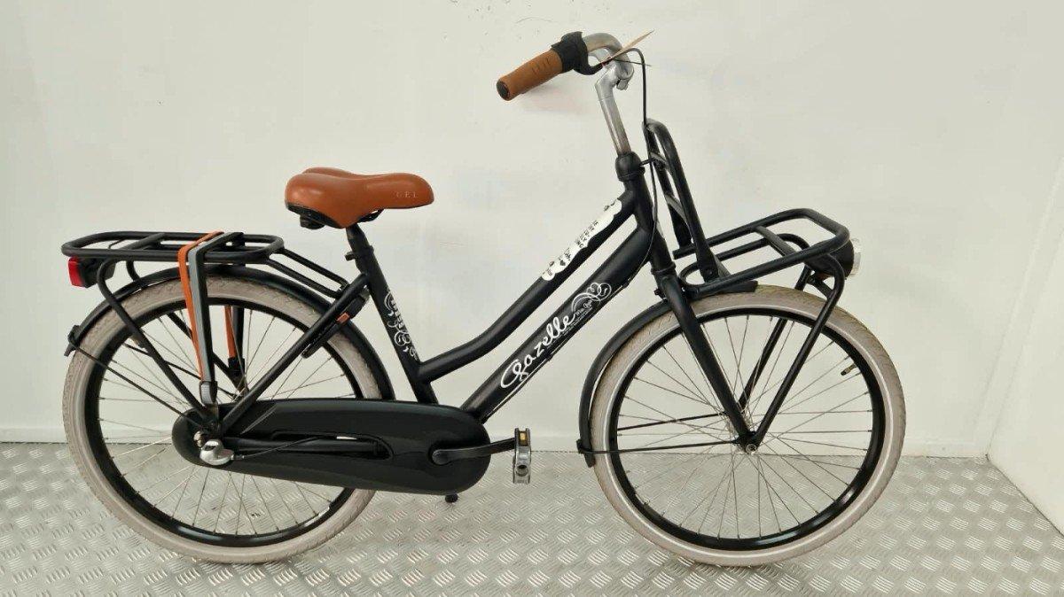 Gazelle Miss Grace kinderfiets 24 inch zwart, tweedehands