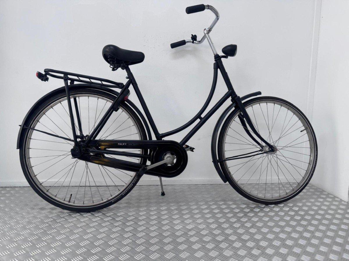 Budgetbike Omafiets zwart 57cm, klassieke stadsfiets