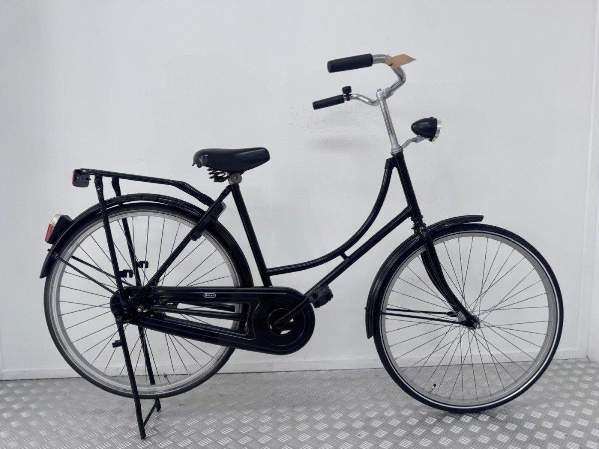 Budgetbike Omafiets in zwart, 49 cm framemaat, klassieke omafiets voor stadsfietsen