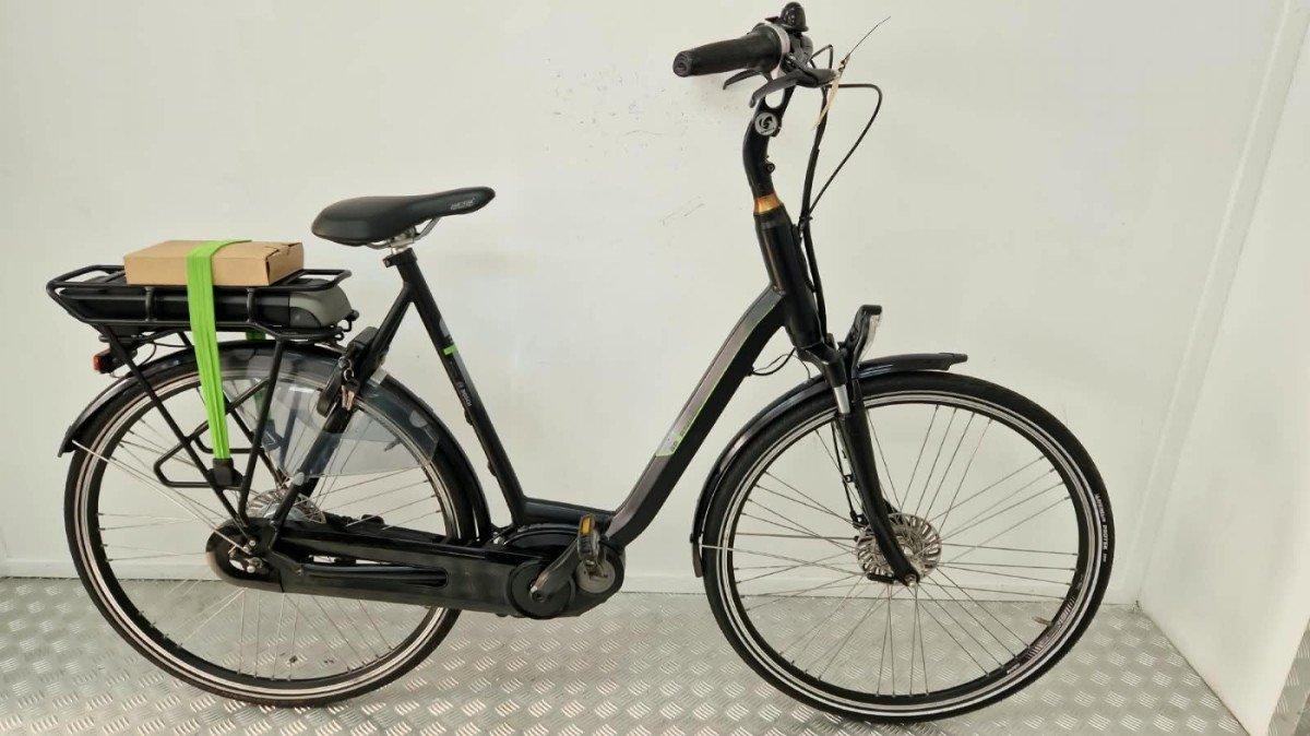 Sparta Special elektrische stadsfiets 61 cm zwartmat, middenmotor, 28 inch wielen