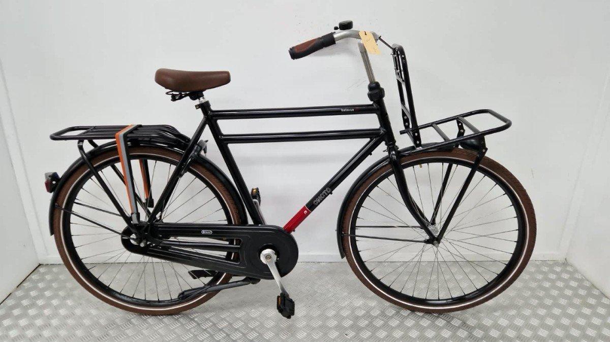 Batavus Cnctd transportfiets zwart 61 cm vooraanzicht