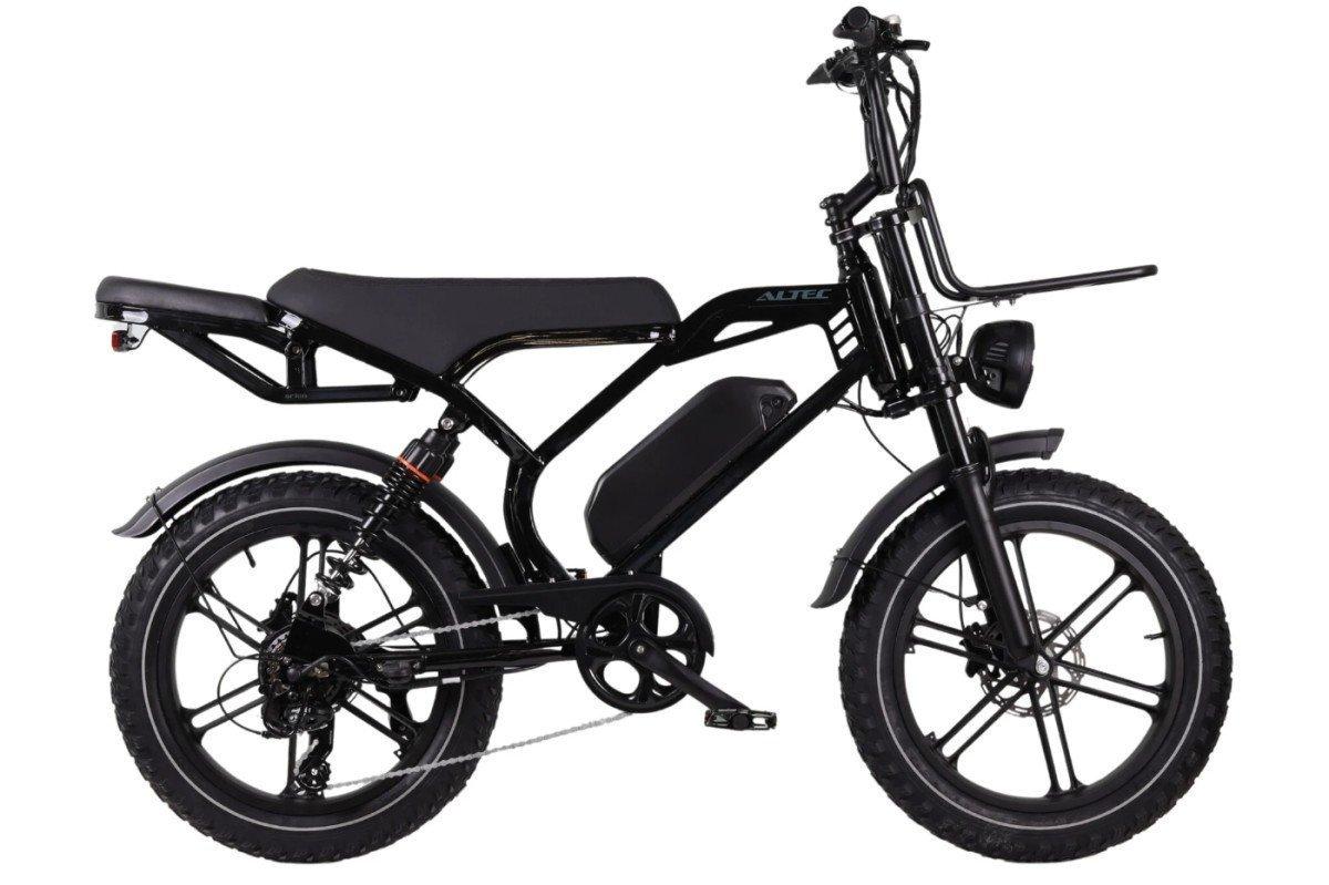 Altec Arion zwarte fatbike 20 inch met achterwielmotor