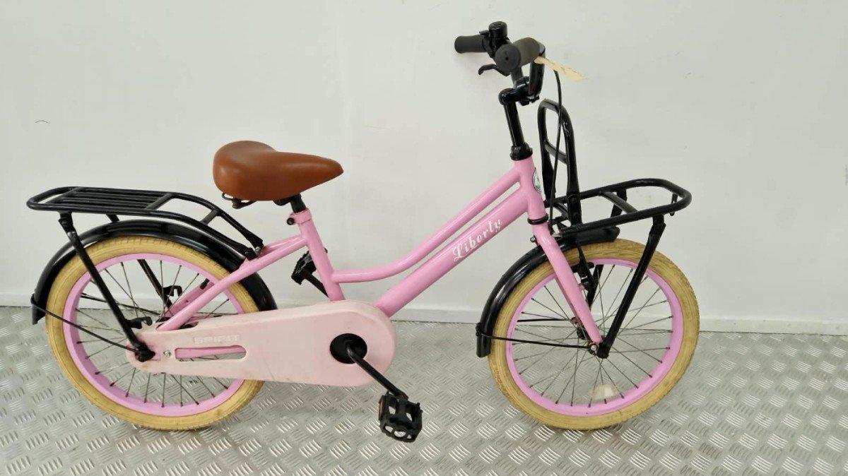 Spirit Liberty kinderfiets 18 inch in roze, tweedehands