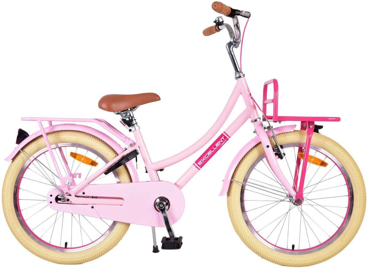 Volare Excellent kinderfiets 20 inch roze met voorrekje
