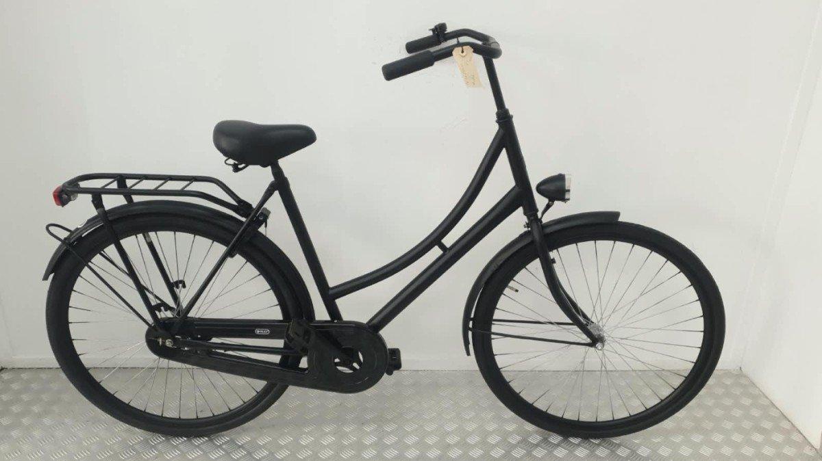 Budgetbike Omafiets 53 cm in zwart, terugtraprem