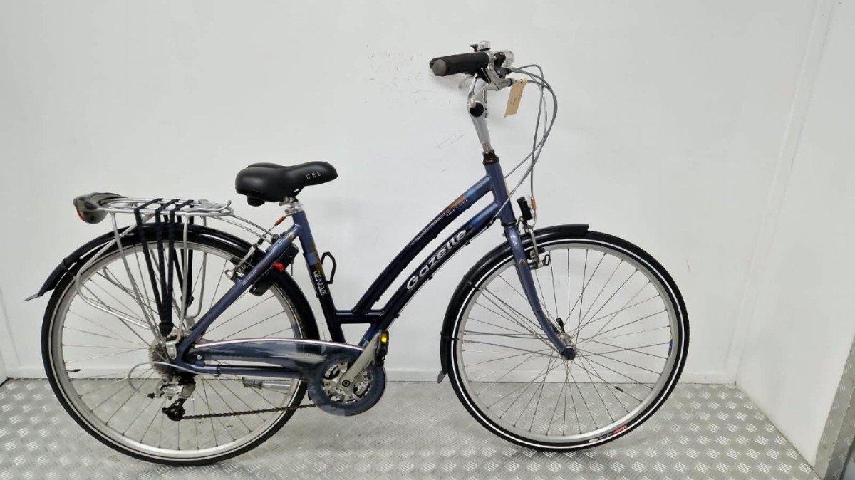 Gazelle Geneva hybride fiets 49 cm grijsblauw, tweedehands