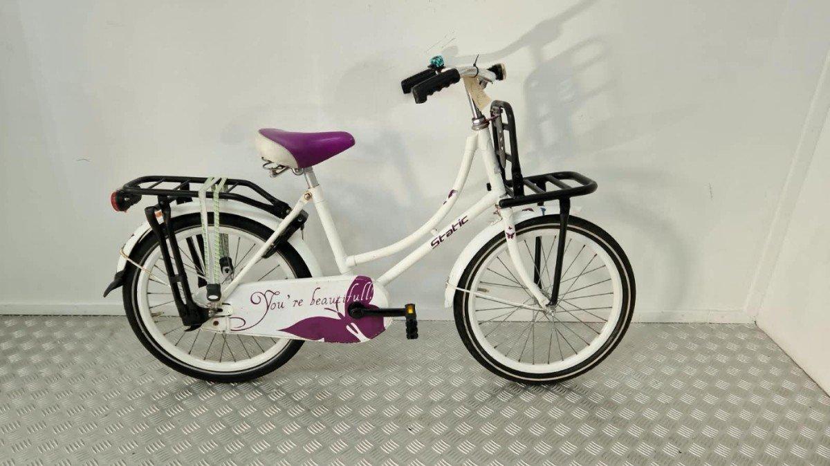 Static kinderfiets 20 inch wit, tweedehands