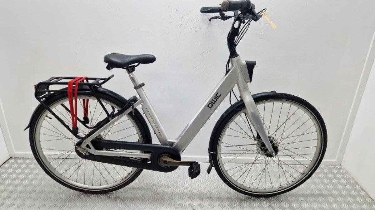 QWIC Professional stadsfiets 47 cm zilver tweedehands