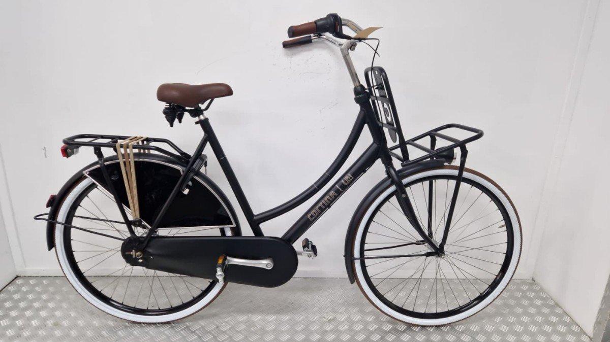Cortina U4 transportfiets zwart 61 cm, tweedehands