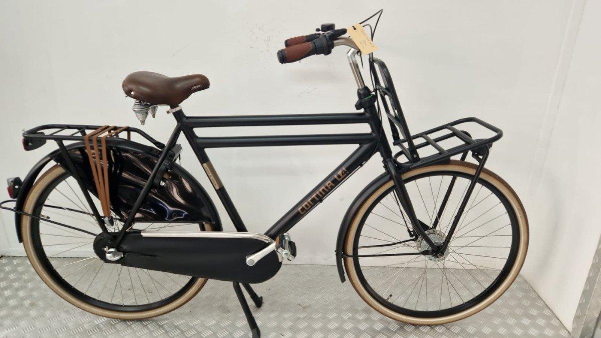 Cortina U4 transportfiets 61 cm, zwart, tweedehands