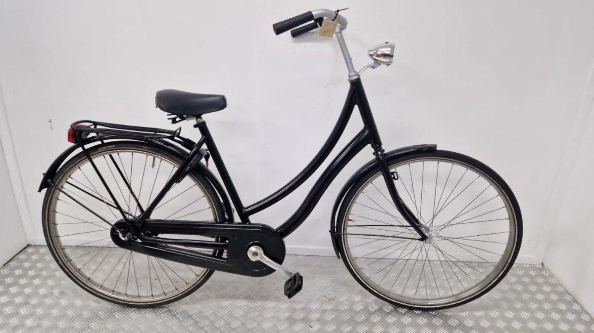 Sparta Omafiets 53 cm zwart, tweedehands omafiets met terugtrapremmen