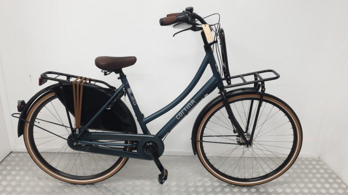 Cortina U1 transportfiets 50 cm in blauw, tweedehands