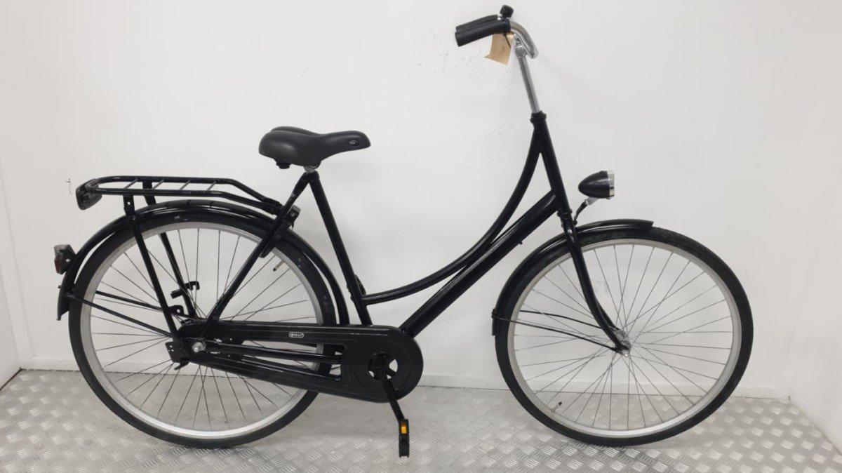 Budgetbike Omafiets zwart, 56 cm, 28 inch wielen