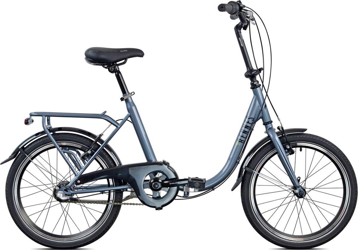 Rennes Vouwfiets 3 V grijs, opvouwbare 20 inch fiets