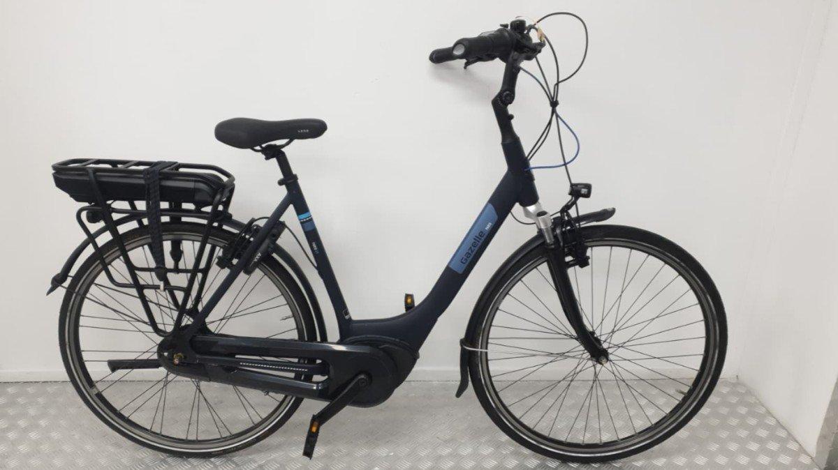 Gazelle Paris stadsfiets 58cm blauw, Bosch middenmotor, tweedehands