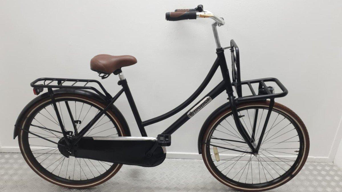 Popal Transportfiets 26 inch zwart met voorrekje