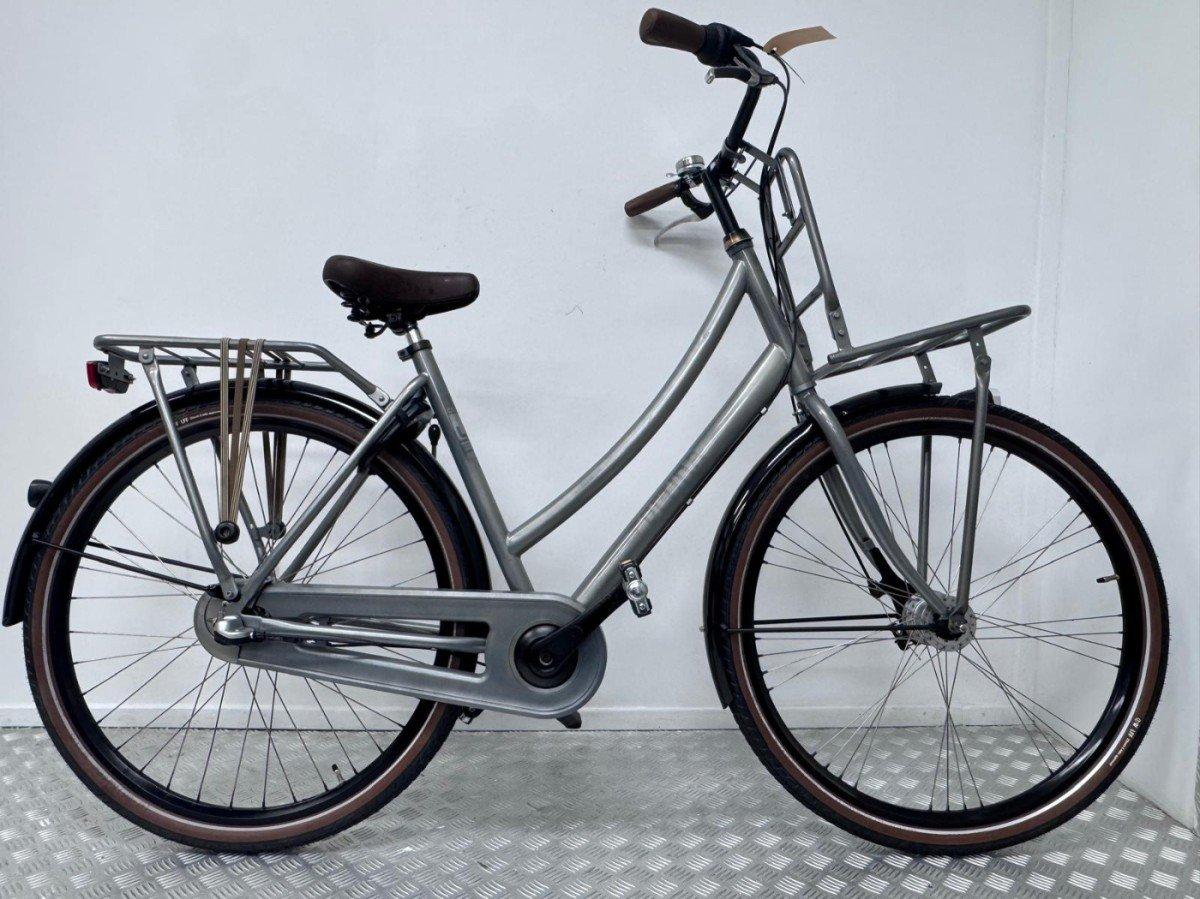 Cortina U1 transportfiets 53 cm, zilver-grijs, tweedehands