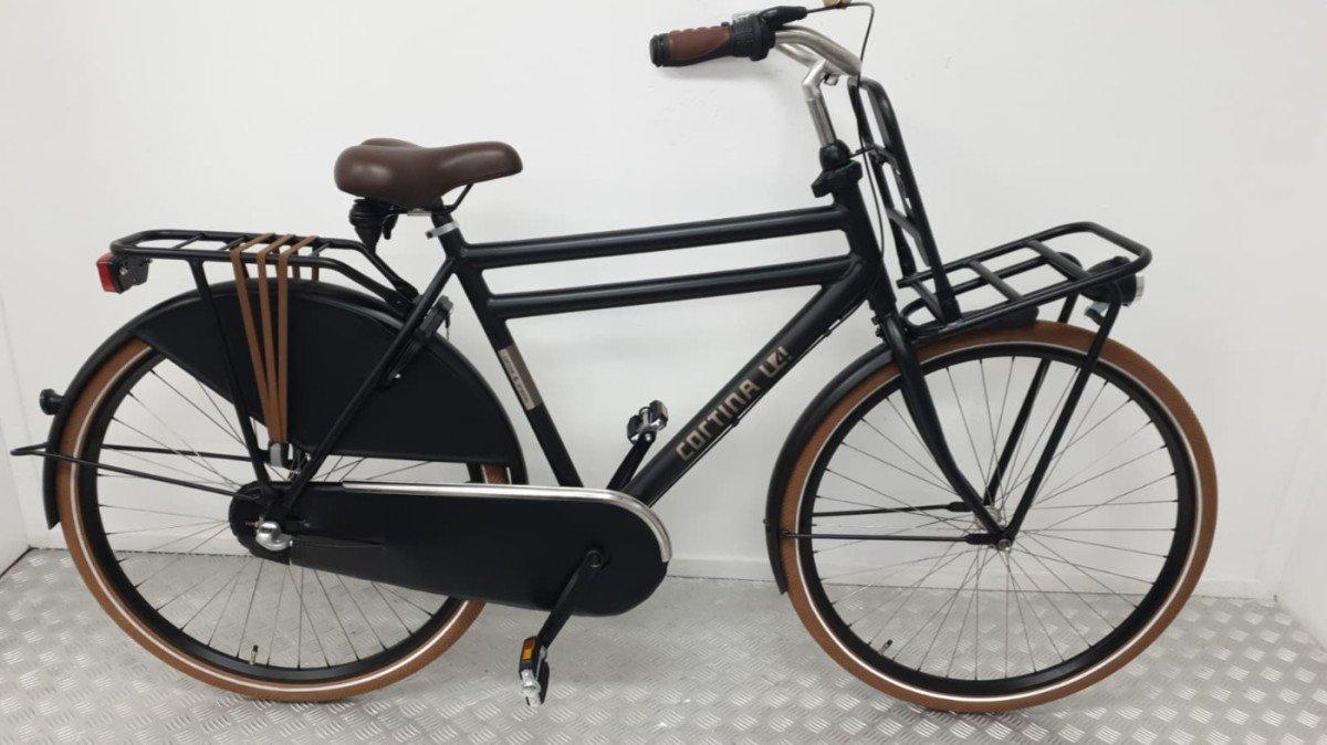 Cortina U4 transportfiets 56 cm zwart, tweedehands